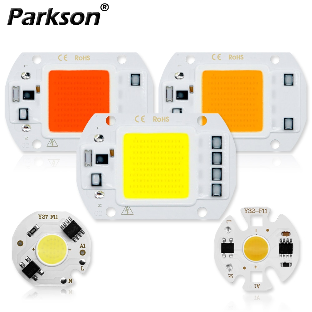 COB LED Chip Lamp AC 220V 240V 50W 30W 20W 10W 9W 7W 5W 3W No Need Driver Smart IC Led Light Lamp Diy Spotlight Flood lighting