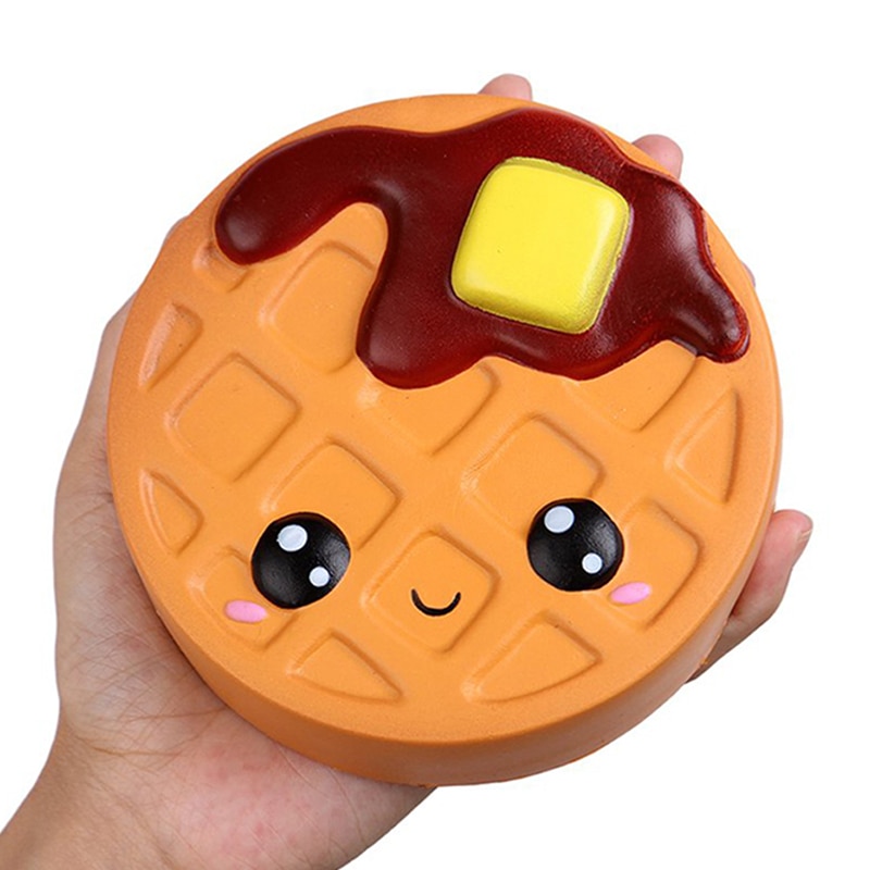 Jumbo Cheese Chocolate Biscuits Cute Squishy Slow Rising Soft Squeeze Fidget Toy Scented Relieve Stress Funny Kid Xmas Gift