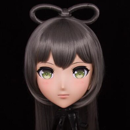 (KIG174)Female/Girl 3/4 Head Kigurumi BJD Crossdress Cosplay Japanese Anime Role Luo Tianyi Lolita Mask Crossdresser Doll