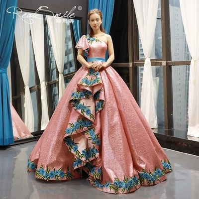 100%real rococo bean pink full sequined embroidery ball gown medieval dress Renaissance gown queen Victoria Belle Ball gown