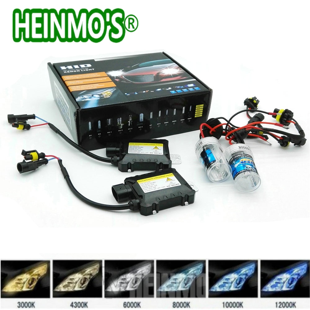 55W Xenon H7 Car Xenon H4 High Low Headlight HID lamp H1 H3 H11 9006 9005 880 Conversion Kit Headlamp H8 H9 4300k 6000k 8000K