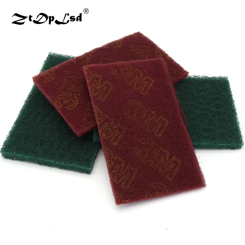 ZtDpLsd 1PCS Industrial Scouring Pad Coarse Rust Removal Cloth Flexible Nonwoven Hand Industry Kitchen Cleaning Scotch Brite