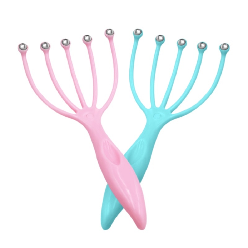 Best Selling Head Massager Five Finger Ball Plastic Scalp Massager Relieve Pressure Itch Massager For Head Rake Head Skin