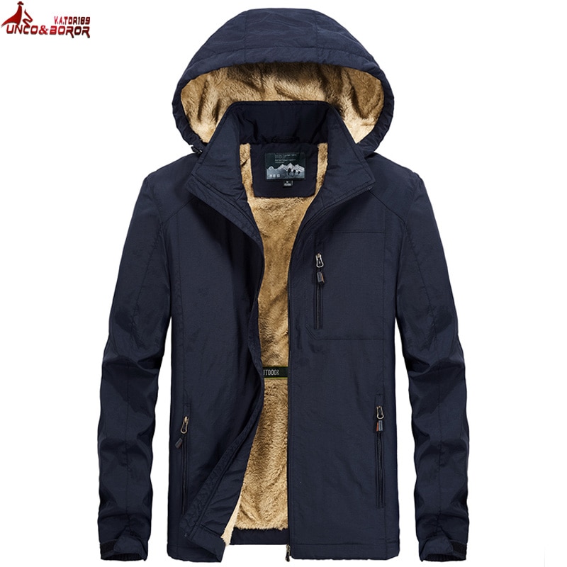 Brand winter coat men warm wool liner casual men`s windbreaker bomber jacket Detachable Hooded parka coat men clothes