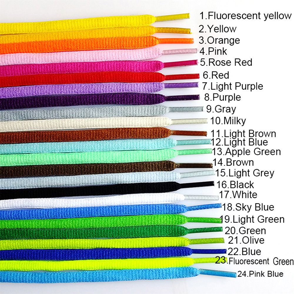 21 Colors Oval Athletic 1Pair Shoelaces 51 Inch port Sneaker Boots Shoe Laces Strings Free Shipping