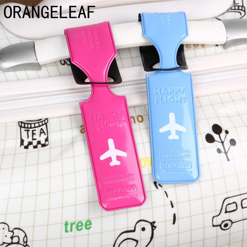 PVC Travel Luggage Cover ID Name Address Identify Tags Label Straps Suitcase Baggage Boarding Tags Airplane Travel Accessories