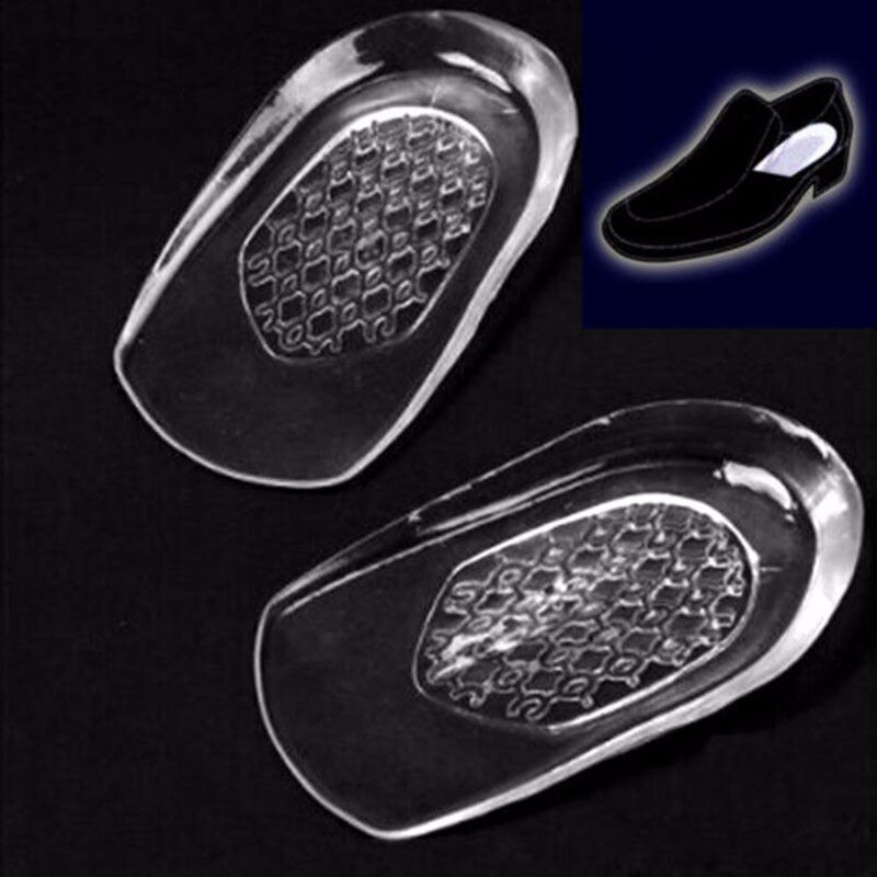 1 Pair Silicone Gel Insoles Back Pad Women Elastic Palm Shoe Cushion Heel Cup Shoe High Heel Pad