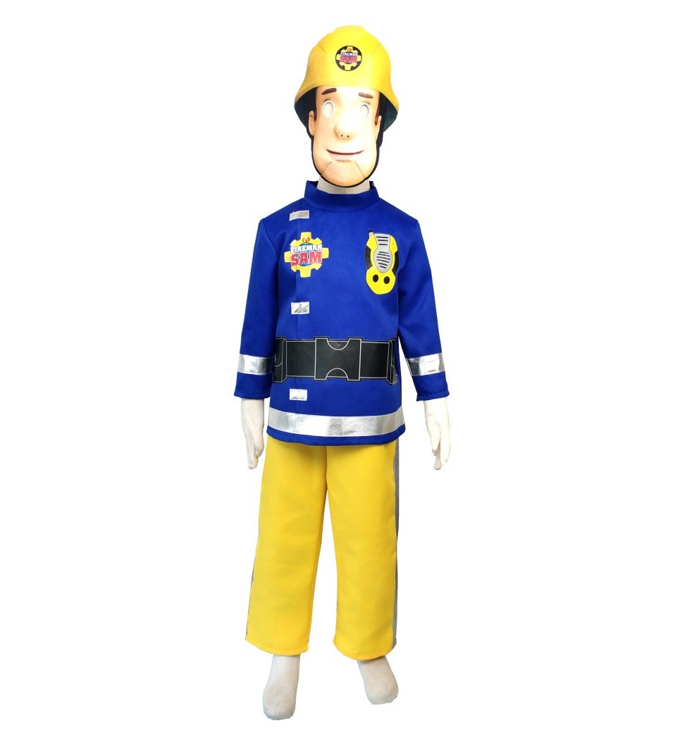 Hot 2019 Fireman Sam Children's Fancy Dress Costume 4-10 Years Carnival Party Halloween Cosplay Costumes