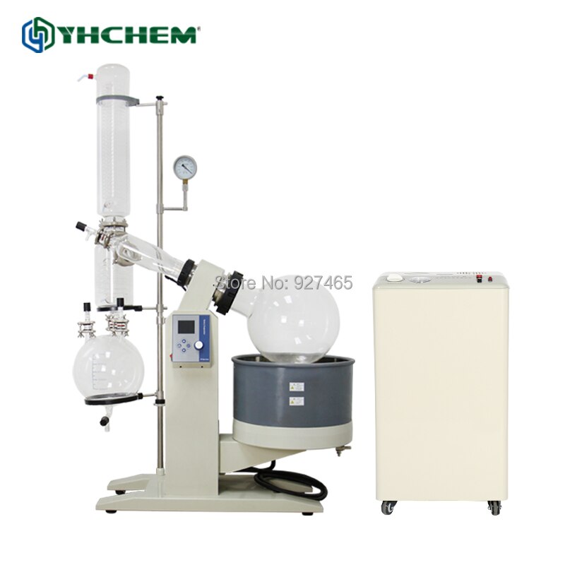 YHChem Glass Vacuum Distillation Rotary Evaoprator with Vacuum Pump for Pilot Plant Test