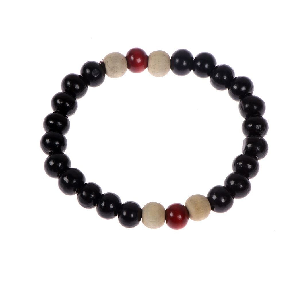 Men's Classic Bracelet Wood Beaded Charm Bracelets Bangles Fashion Jewelry Gift