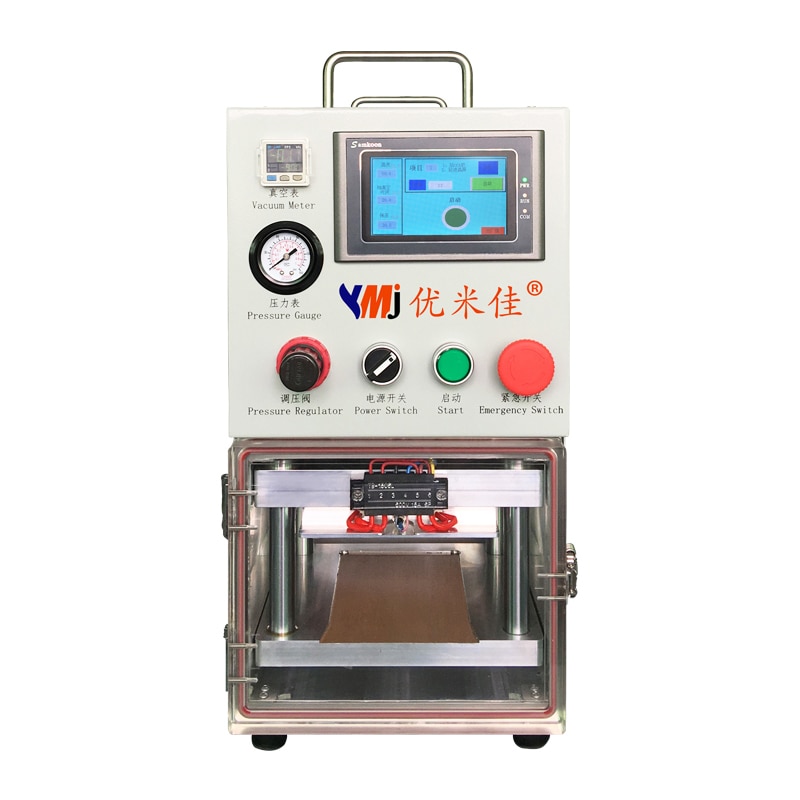 YMJ Portable Vacuum Laminating Machine and OCA Film Laminator for cellphone repair cellphone repair machine laminating machine