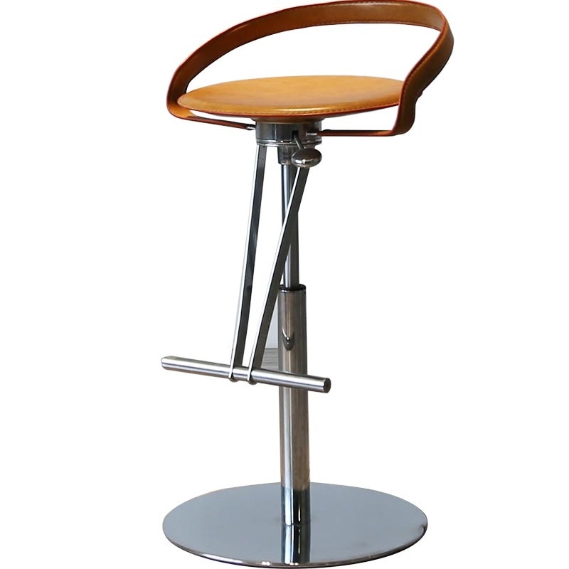 100x Stools Pack / Modern Bar Stools with Low Back / Adjustable High of 55(21")-69cm(27")/ 18.5kg with Heavy Solid Base