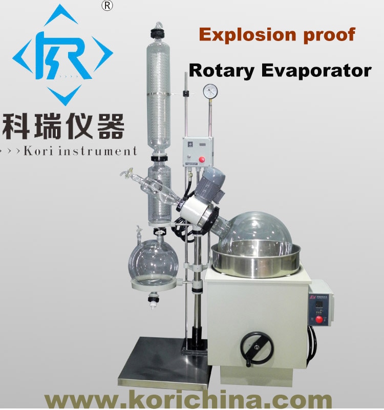 Explosion Rotary Evaporator 10L Heating Water/Oil Bath , Reflux Flask for Distillation