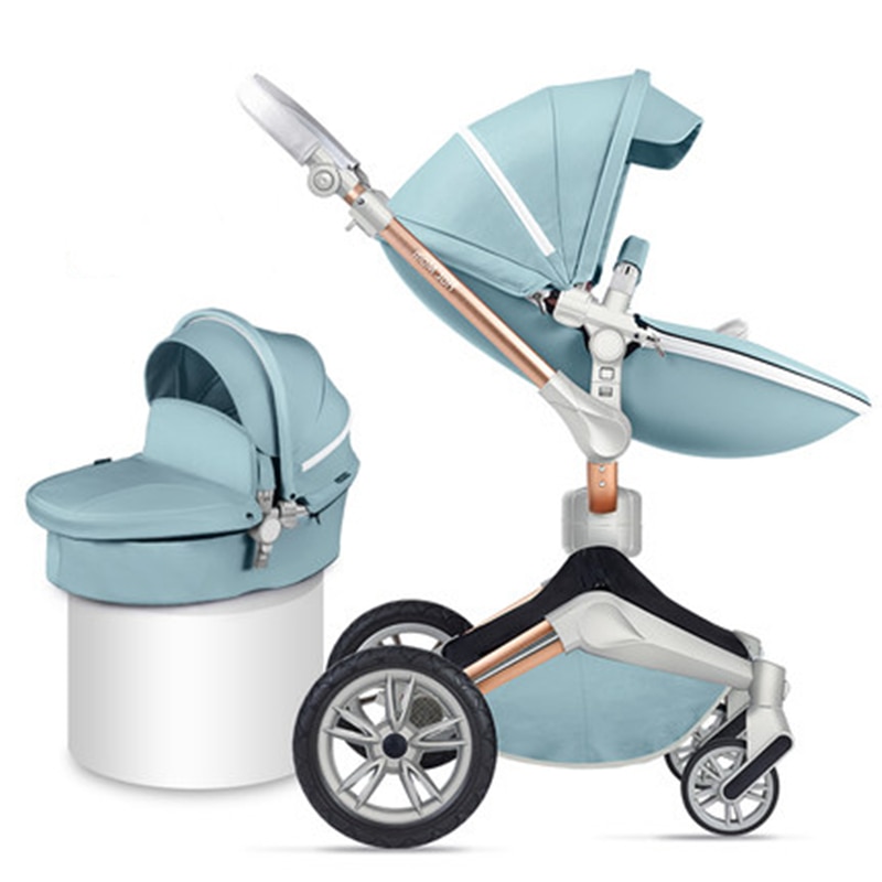 2020 UK hotmom stroller Luxury high landscape baby Pram 2in 1 light folding imported baby child carriage send gifts