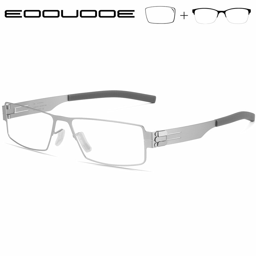 New High-End Prescription Optical Glasses Men's Glasses with Glasses Frames Full Frame Without Screws Design