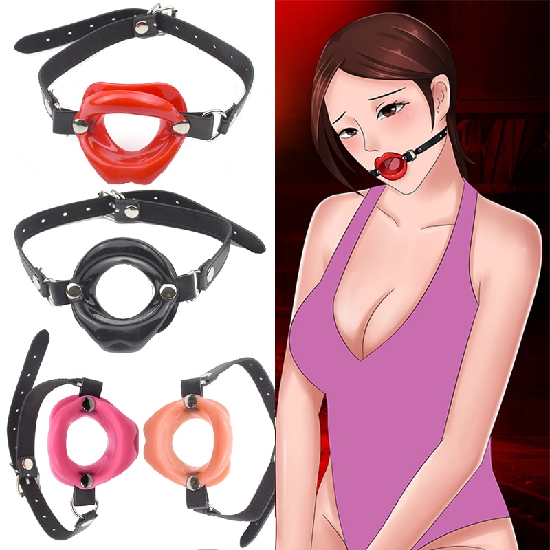 Sex Slave BDSM Fetish Silicone Lips O Ring Open Mouth Gag Bondage Erotic Toy New Adult Sex Toys For Women Couple Roleplay