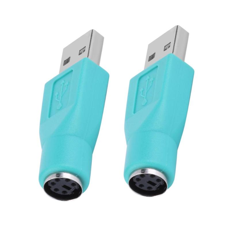 1/2pcs USB 2.0 Male to Female Converter Adapter for PS2 PS/2 Computer PC Laptop Keyboard Mouse Connector USB to for PS/2 Adapter