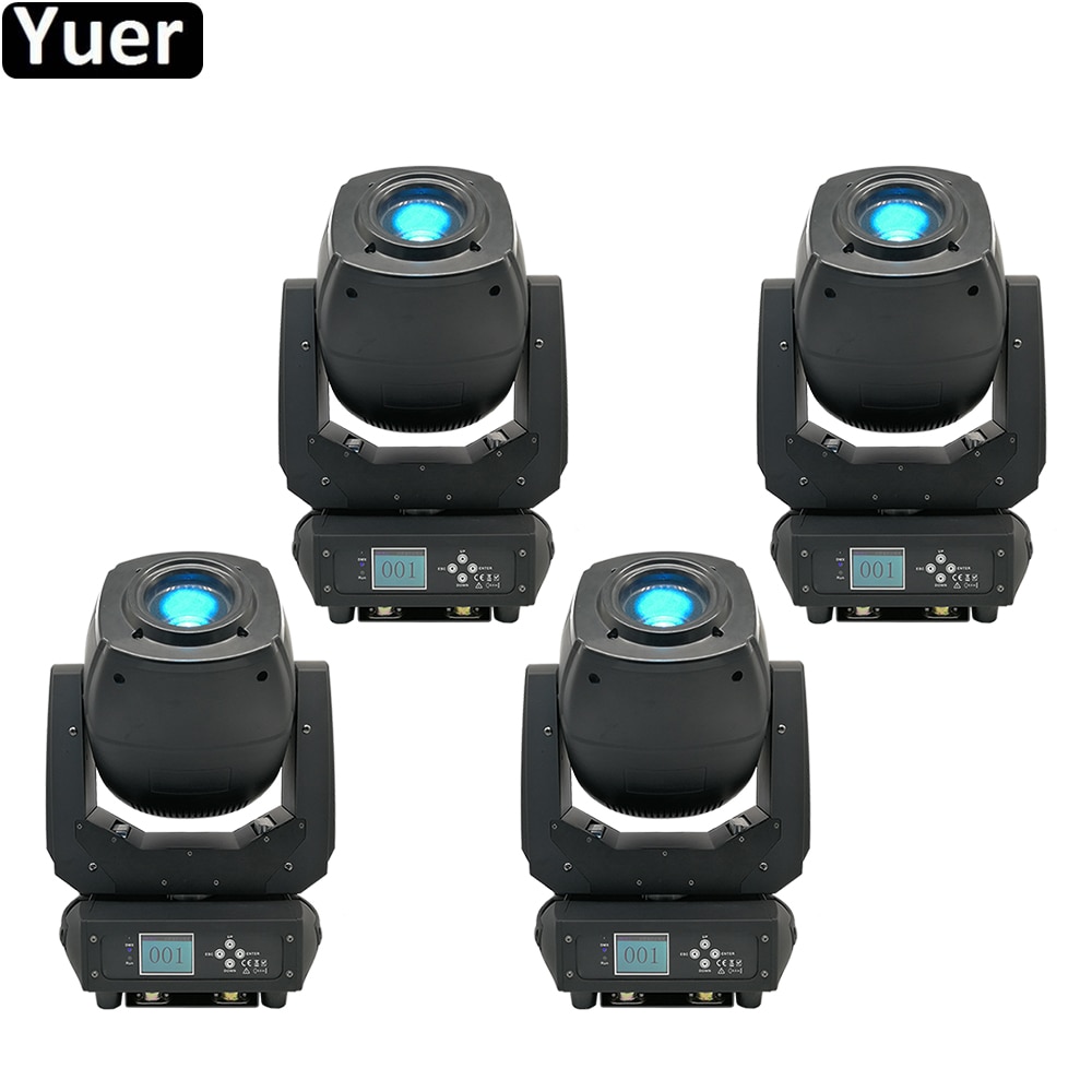 4Pcs/Lot 230W LED Moving Head Beam Spot Wash 3IN1 Zoom Light LED Lyre with Flight Case For DJ Nightclub Party Music Light