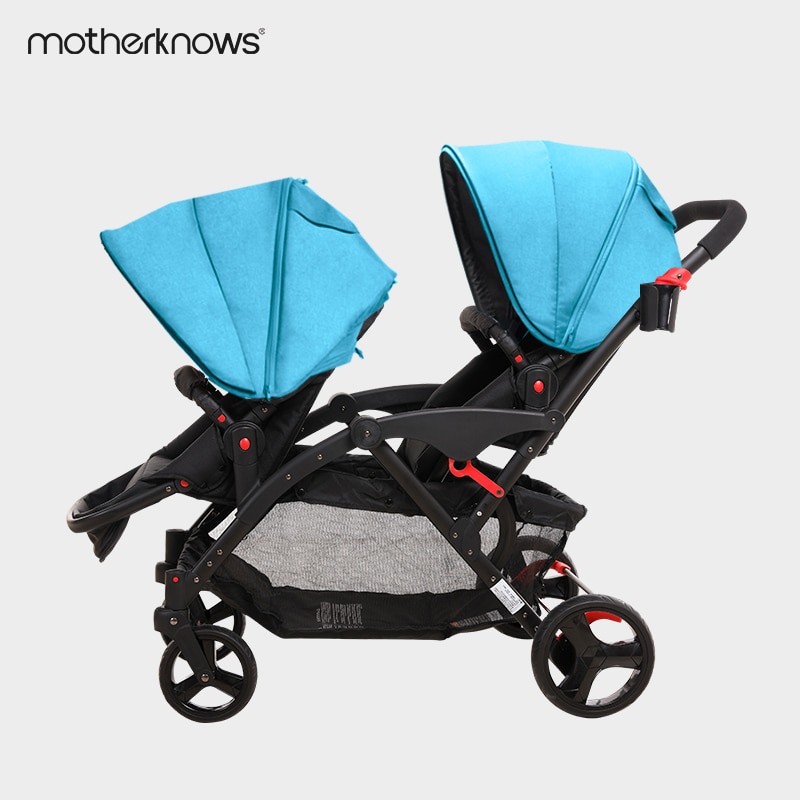 Eco-friendly material twin baby multi-purpose cart can sit and detachable high landscape light stack baby stroller