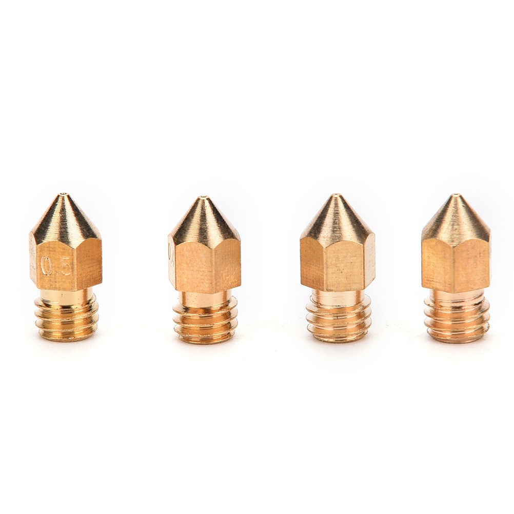 3D printer nozzle 0.2/0.3/0.4/0.5mm J-head extrusion nozzle For 1.75mm Filament MK8 nozzle