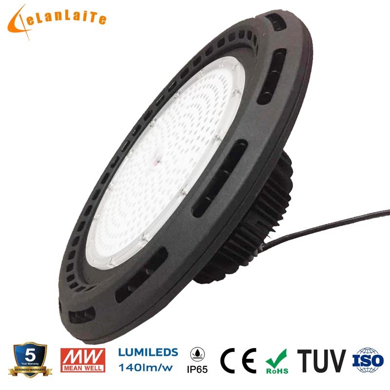 Free shipping GLITE 35pcs150w140LM/W IP65 UFO LED High bay light led warehouse lamp for factory gym workshop supermarket