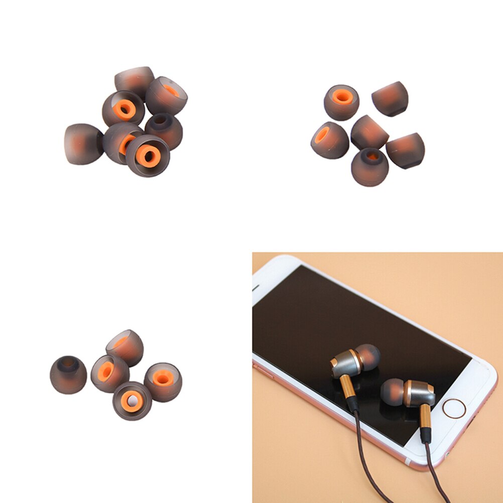 3 Pairs(6pcs) L M S In Ear Tips Earbuds Headphone Silicone Eartips/Ear Sleeve/Ear Tip/Earbuds