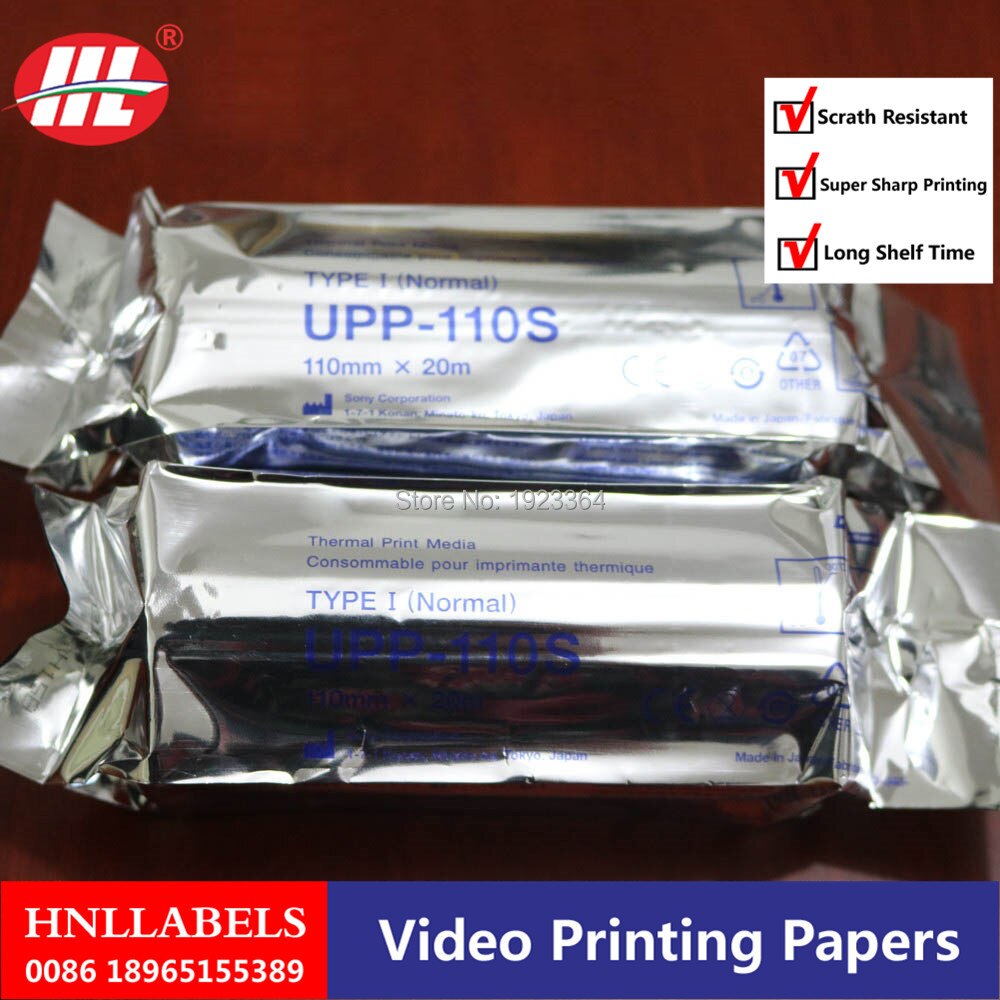 100X Rolls UPP-110S Thermal Paper Type I 110mmx20m