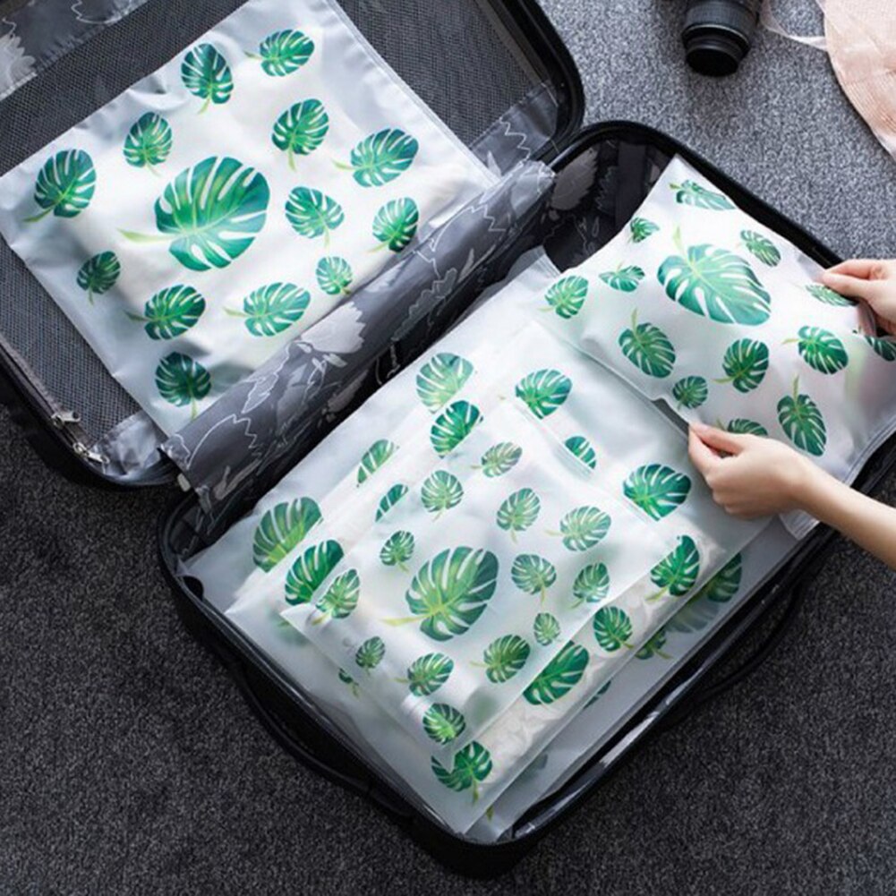 Waterproof Plant Cosmetic Travel Makeup Zipper Organizer Storage Wash Bag