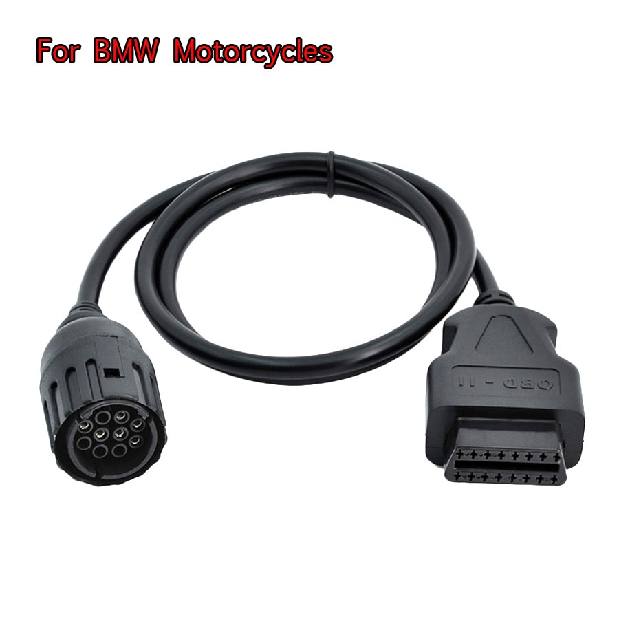 ICOM D Cable for BMW Motorcycles Motorbike Diagnostic Cable 10 Pin to OBD 16 pin Adapter