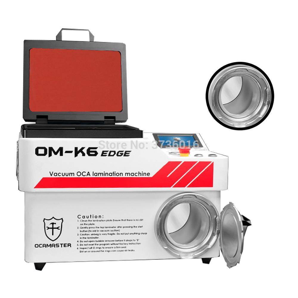 OM-K6 edge OCA master vacuum automatic laminating machine for iphone for samsung LCD oca polarizer film no bubble laminating