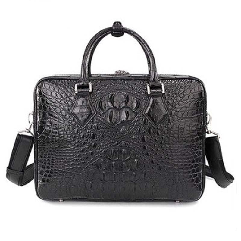 weitasi new arrival crocodile leather man bag handbag business man briefcase men crocodile bag