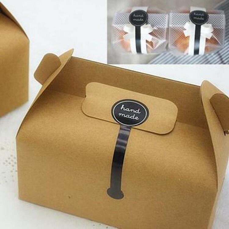 Hot Sale Hand Made Circle Handmade Cake Packaging Sealing Label