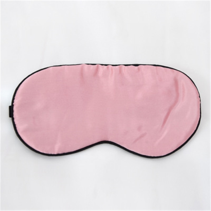 Blindfold with Elastic Strap Travel Custom Silk Sleep Eye Mask With Embroidery