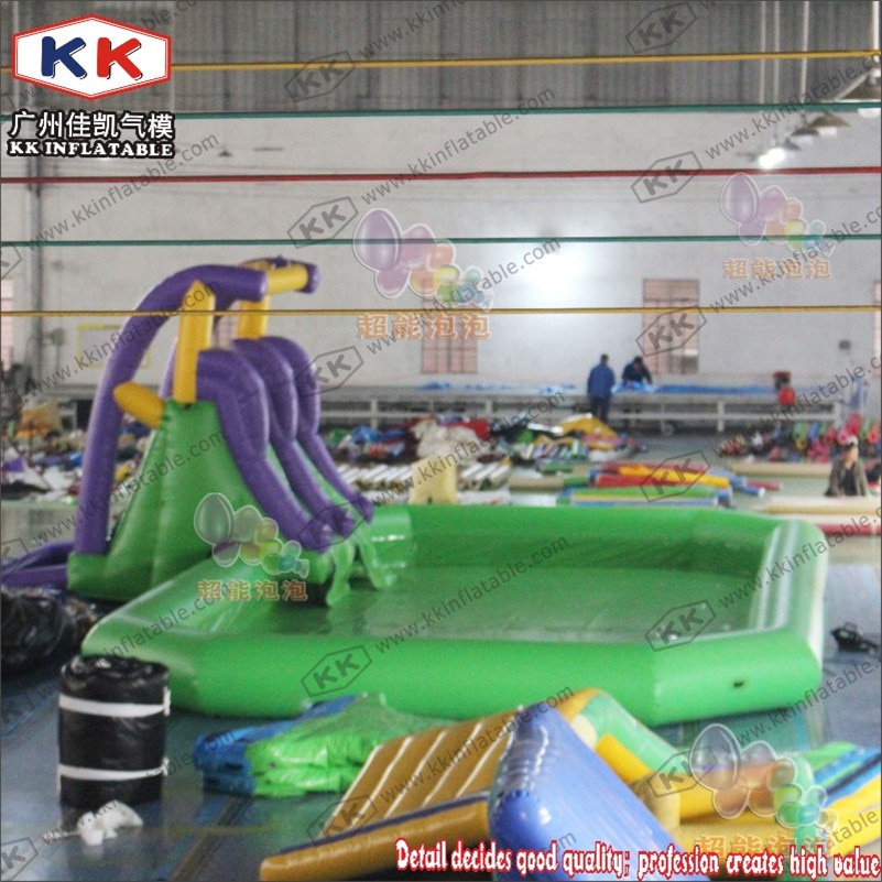 Giant Sale Commercial Adult Air Slide Kids Inflatable PVC Water Slide with Pool