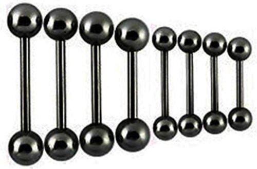 1PCS Black Tongue Ring Long Earring Piercing Bar Nipple Labret Bar Nose Rings Body Piercing