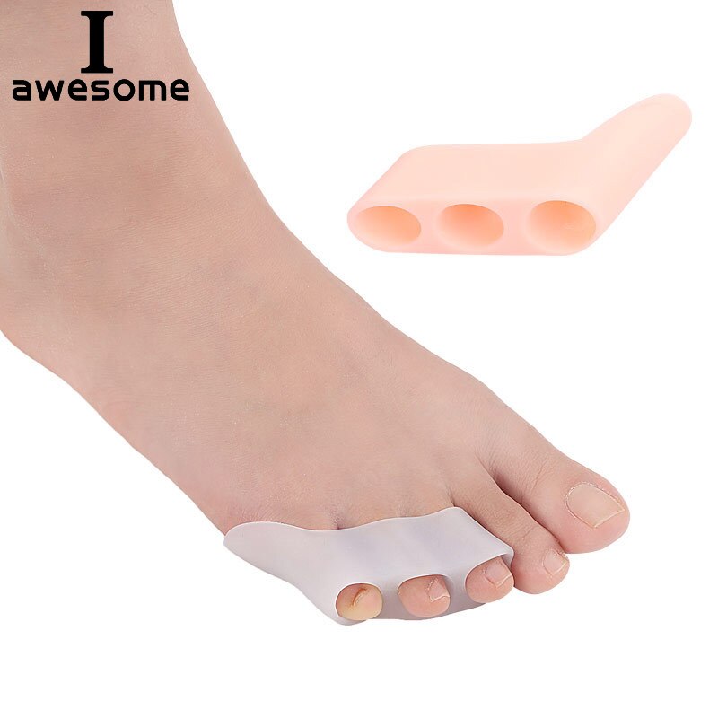 1Pair High Heels Silicone Insoles Bunion Toes Corrector Orthotics Straightener Separator Ease Pain Insert insole Small toe