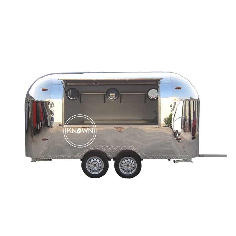 New Fashion caravan trailer fast food trailer mobile food truck cart for sale
