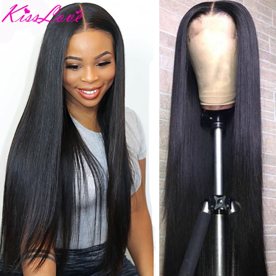 Brazilian 28-40 inch 13*6 Lace Frontal Wig Straight 13x4 Lace Front Human Hair Wigs Lace Frontal Wig Remy Hair Kiss Love