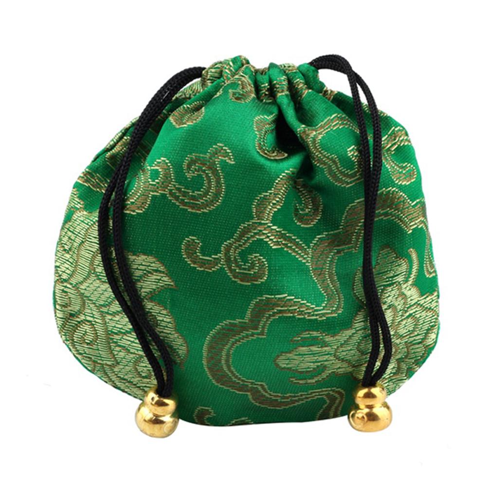 Embroidery Silk Lucky Bag High Quality Traditional Classic Chinese Jewelry Packaging Bag Organizer Handbag Jewelry Storage Pouch