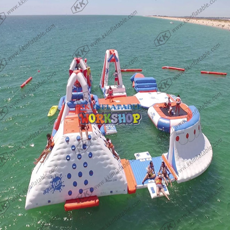 Inflatable amusement Water Park,Beach Island Inflatable Water Park