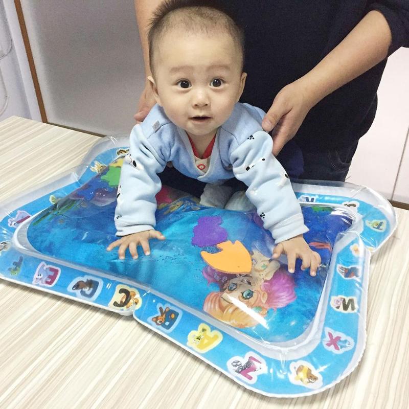 Baby Activity Playmats Inflatable Water Play Mat Infant Toddlers Baby Gyms Safe Water Pad Mat Foldable Summer Newborn Playmats