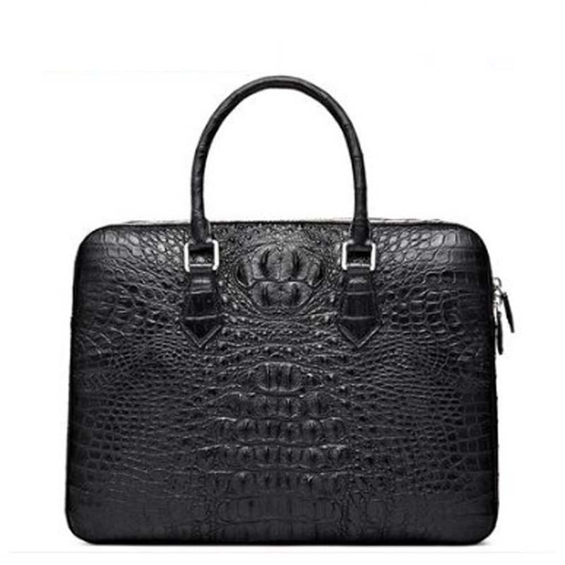 Cestbeau Thai crocodile leather men's bag casual business handbag domaze skull style men briefcase