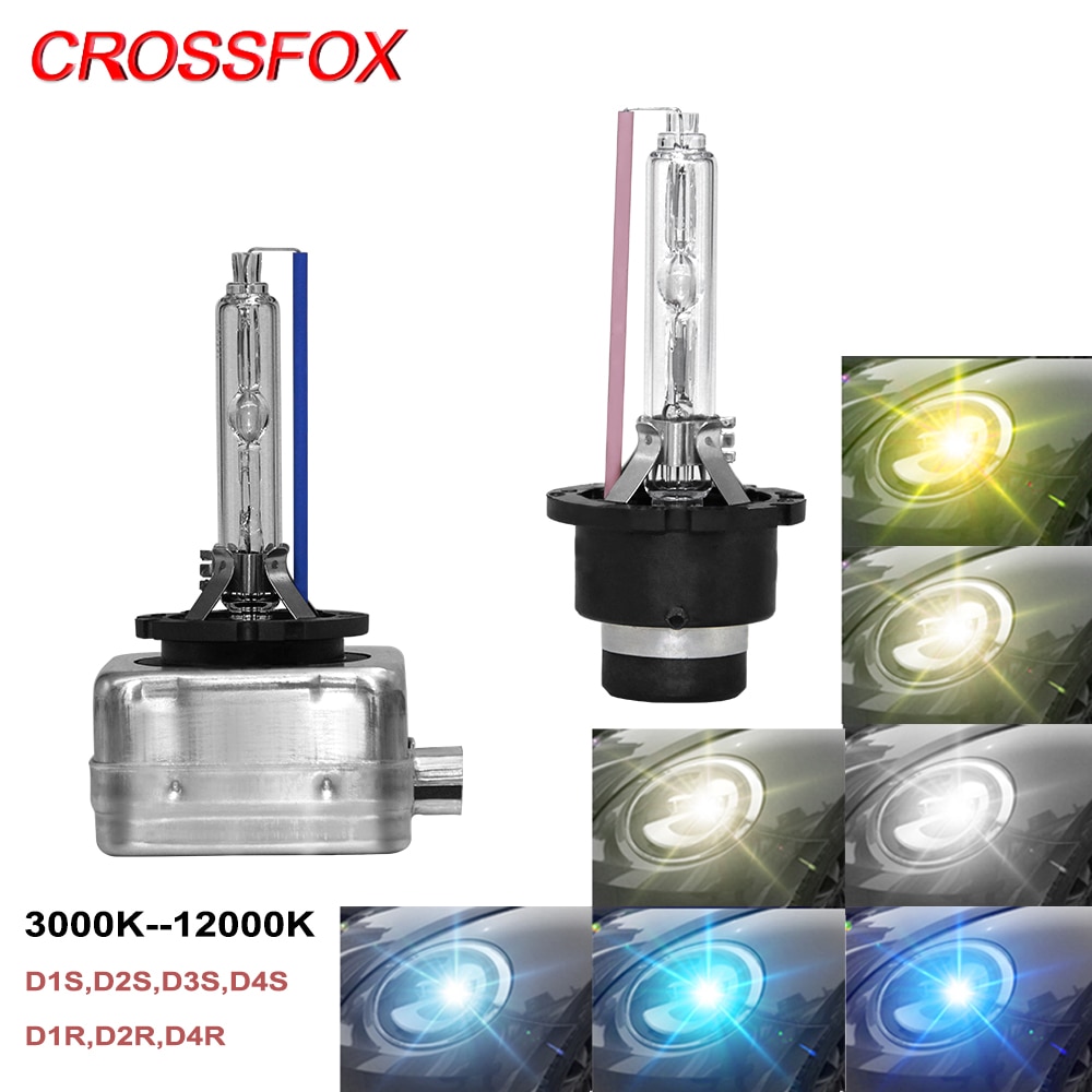 CROSSFOX D1S D2S D3S D4S HID Xenon Light D1R D2R D4R Car Headlight D1 D2 D3 D4 HID Lamp Bulbs 3000K 4300K 6000K 8000K 10000K 12V