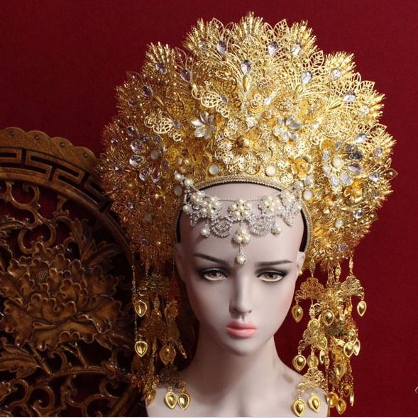 8 Designs Top Quality Thailand Royal Princess Hair Tiara Ancient Chinese Costume Hair Accessory TV Play Queen Hair Crown Jewelry