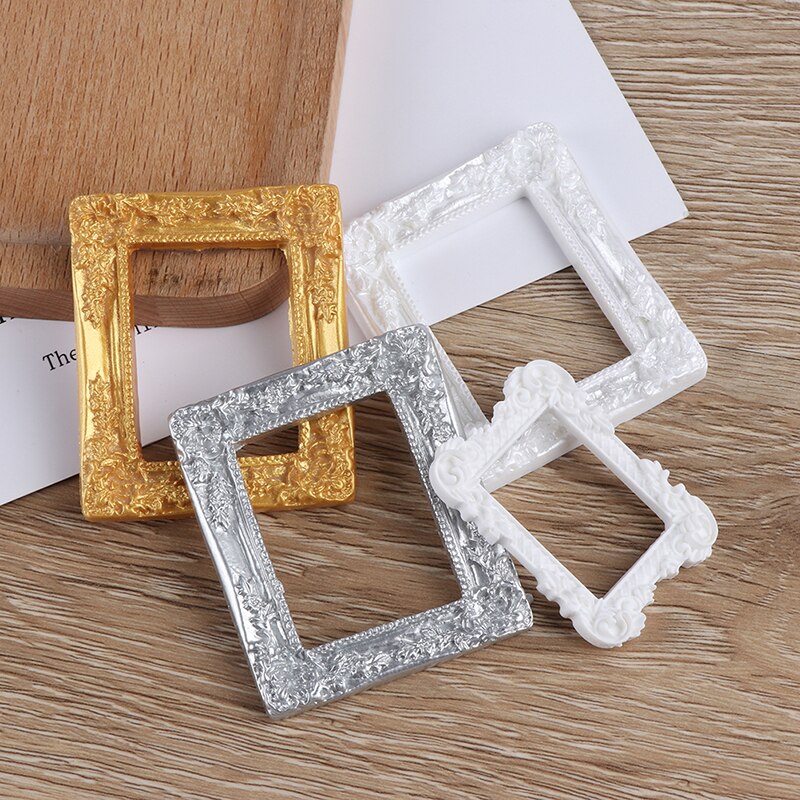 Resin Photo Frame Simulation Furniture Model Toy For Children Doll House Decoration 1/12 Doll house Miniature Accessories