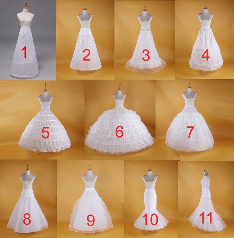 2019 New Hot Sell Bridal Wedding Petticoat Hoop Crinoline Prom Underskirt Fancy Skirt Slip