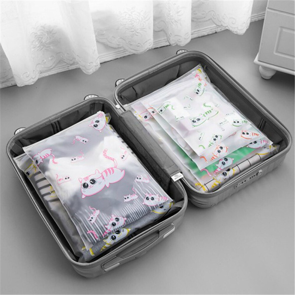 Animals Prints Travel Transparent Storage Bags Waterproof Clothes Socks Shoes Storage Packing Organizers Travel Accessories