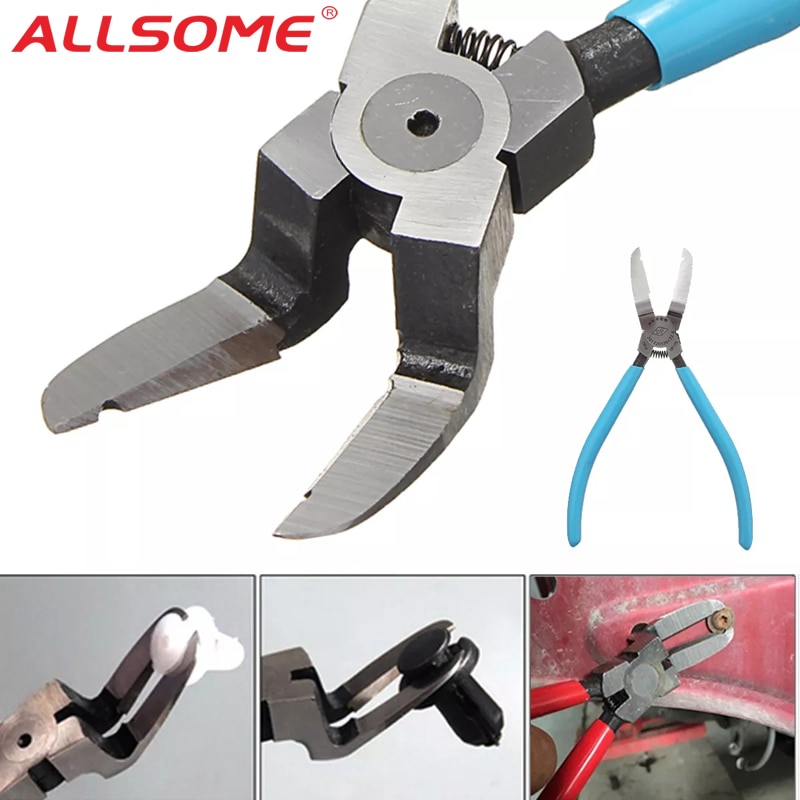 ALLSOME Car Fuel Line Pliers Petrol Clip Pipe Hose Connector Fastener Clips Pliers Release Removal Plier Car Repair Puller Tool