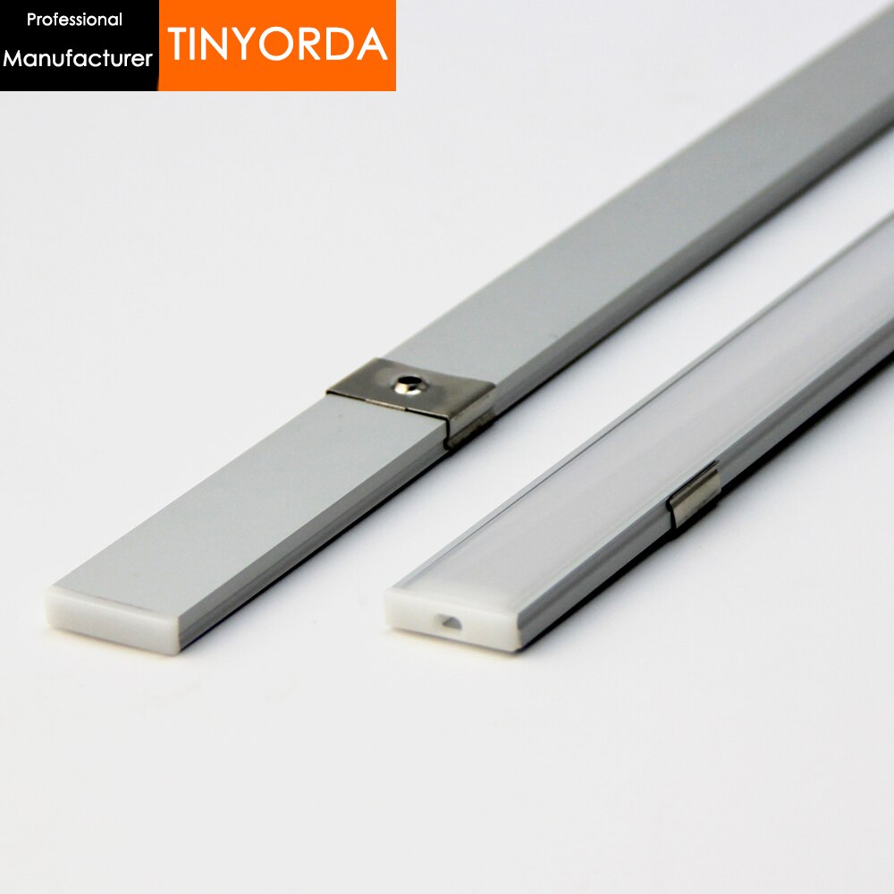 Tinyorda 1000Pcs (1M Length)Profile for Led Strip Led Channel Profil for 20mm LED Strip Light [Professional Manufacturer]TAP2406