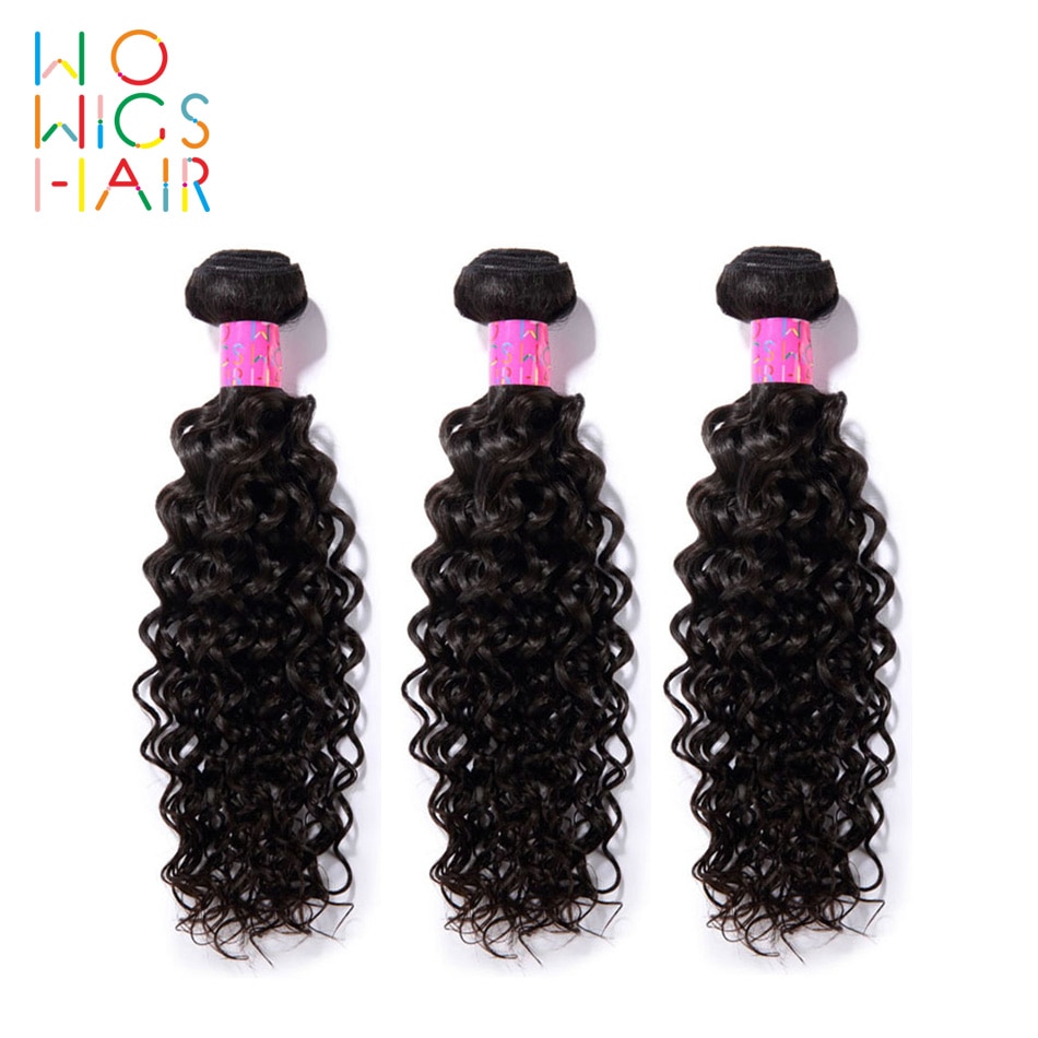 WoWigs Hair Burmese Curly 100% Human Hair Weave 3 PCS Free Shipping Natural Color Human Hair Extensions Remy Hair Bundles Deal